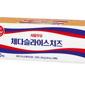 서울우유 체다치즈(슬라이스_18g*100입 1.8Kg/EA) [원산지: 상세설명참조]