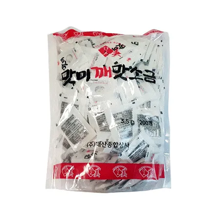 태산종합상사 깨맛소금(치킨소금_3.5g*200입 700g/EA) 묶음특가