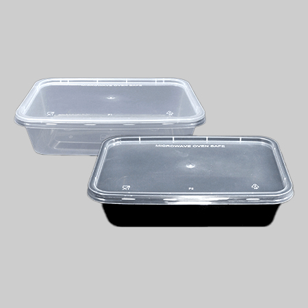 투명사각용기세트(뚜껑포함_172x120x40mm_500ml_100SET  EA)