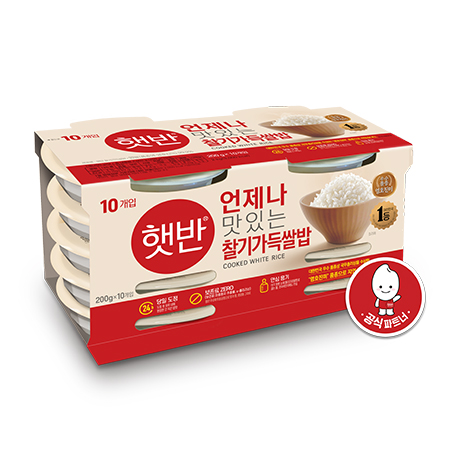 햇반 즉석밥(찰기가득_기획_200g*10입 2Kg/EA) 공깃밥
