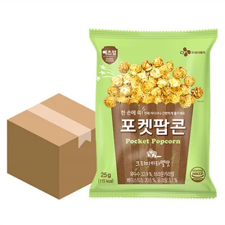 이츠웰 포켓팝콘(크리미카라멜맛 25g*30EA/BOX)