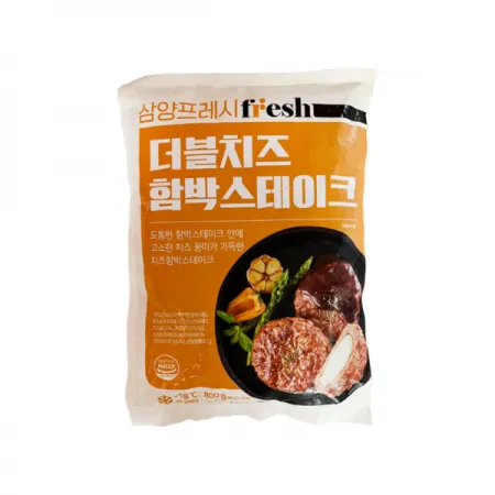 삼양 더블치즈함박스테이크(80g*10입 800g/EA)