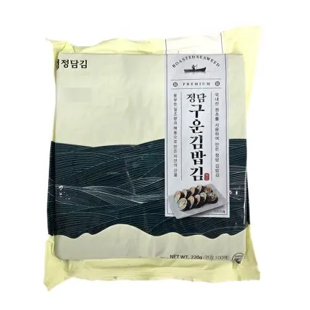 정담 구운 김밥김 (100매 220g/EA) 대용량 업소용