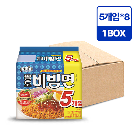 팔도 비빔면(멀티팩_8입 130g*40EA/BOX)