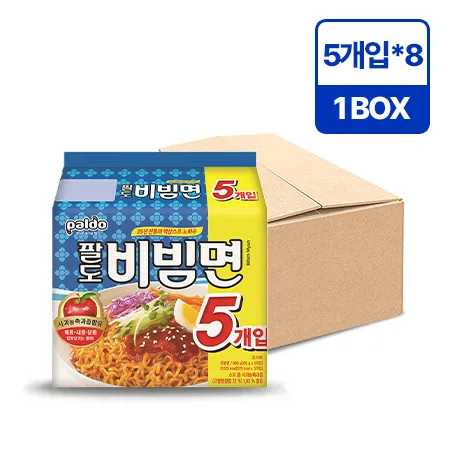 팔도 비빔면(멀티팩_8입 130g*40EA/BOX)