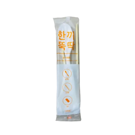 한끼뚝딱 수저세트(수저+젓가락+냅킨_500입 EA)