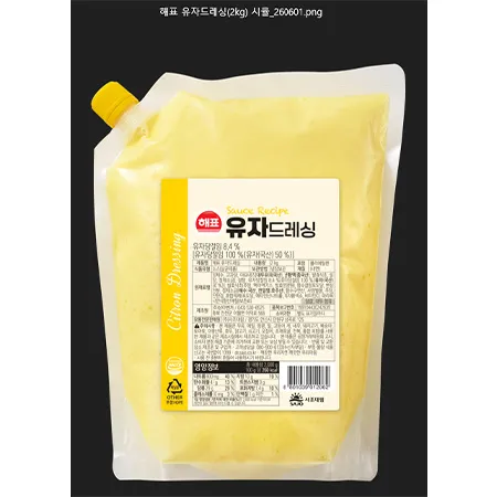 해표 유자드레싱(2Kg/EA)