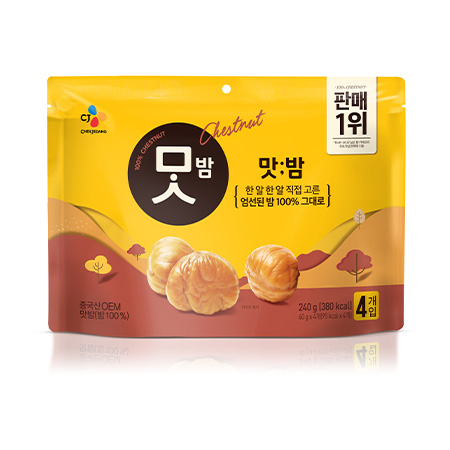 CJ제일제당 맛밤(60g*4번들_리뉴얼 240g/EA)