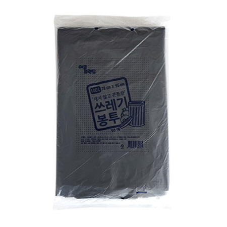 에코프랜드 쓰레기봉투(검정색_100L_78*95cm_50매 EA)