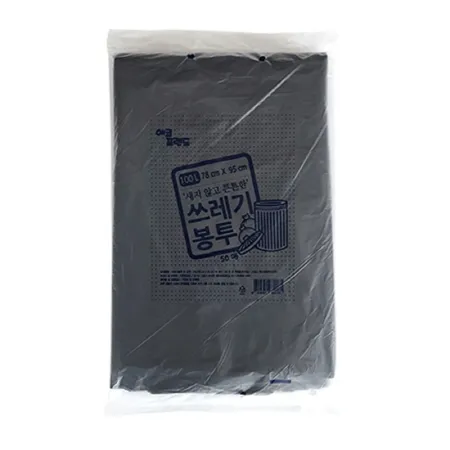 에코프랜드 쓰레기봉투(검정색_100L_78*95cm_50매 EA)