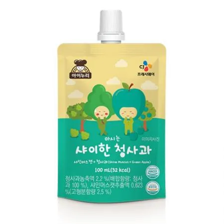 마시는샤이한청사과(100ml_어린이기호인증 100g/EA)x40 이미지
