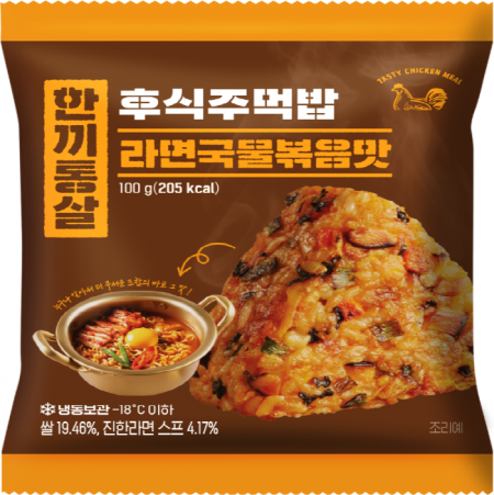 한끼통살 후식주먹밥(라면국물볶음맛 100g/EA)