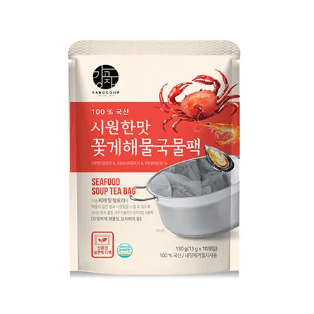 강고집 시원한맛꽃게해물국물팩(로스팅_13g*10개입 130g/EA)