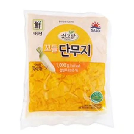 싱그람 단무지(압축_꼬들 1Kg/EA)  업소용 반찬