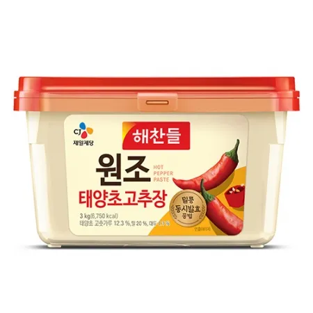 해찬들 고추장(골드 태양초 3Kg/EA)