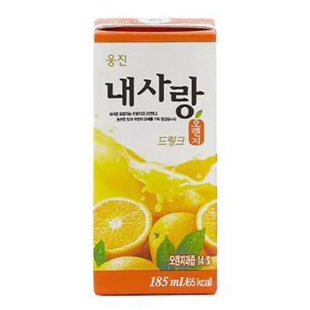 내사랑 오렌지주스(팩_185ML 185g/EA)x24 이미지