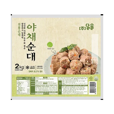 ★초특가★ 달솔 야채순대(2Kg/EA) 이미지