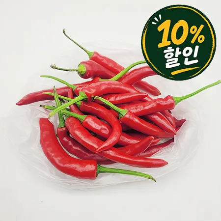 [10%쿠폰] 프레시원 홍고추(상, 200g/EA)
