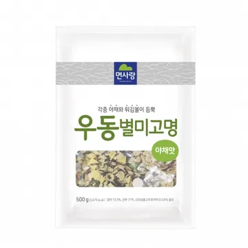 면사랑 우동별미고명(야채맛_25년_리뉴얼 500g/EA)