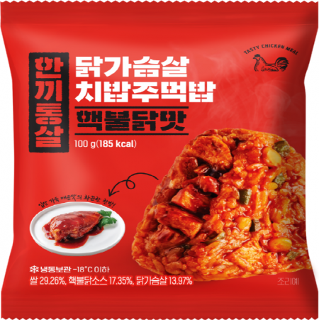 한끼통살 닭가슴살치밥주먹밥(핵불닭맛 100g/EA)