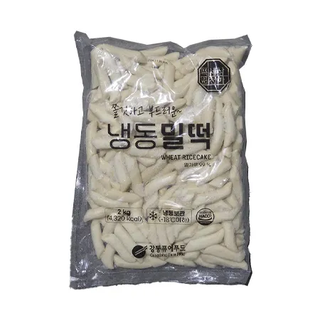 강동퓨어푸드 냉동밀떡(중 2Kg/EA) 떡볶이떡