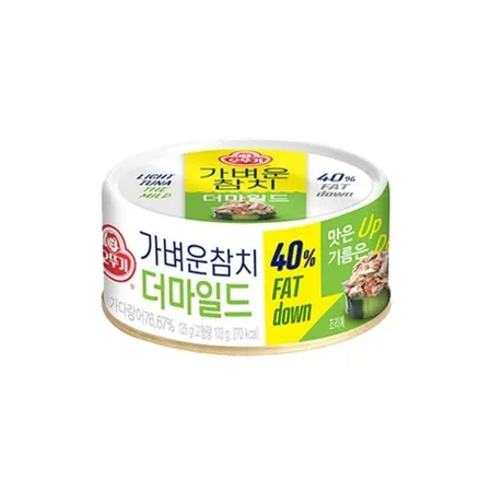 오뚜기 가벼운참치캔(더마일드 135g/EA)