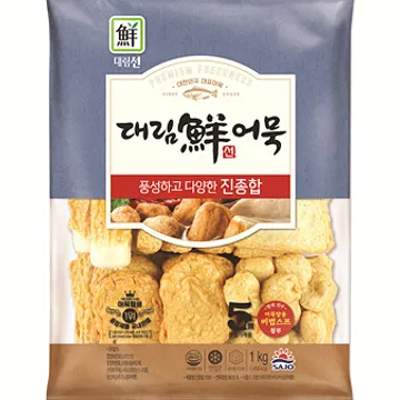 사조대림 종합어묵(진 1Kg/EA) 어묵 오뎅 [원산지: 상세설명참조]