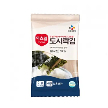 ★초특가★ 이츠웰 도시락김(8절6매_2g*10봉 20g/EA)