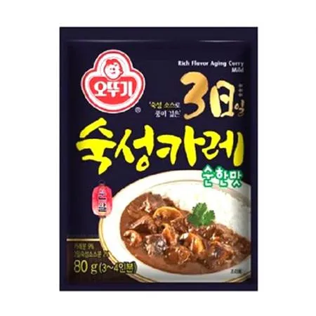 오뚜기 3일숙성카레(순한맛 80g/EA) 커리