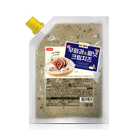 로젠치즈앤푸드 크림치즈(무화과&월넛 1Kg/EA)