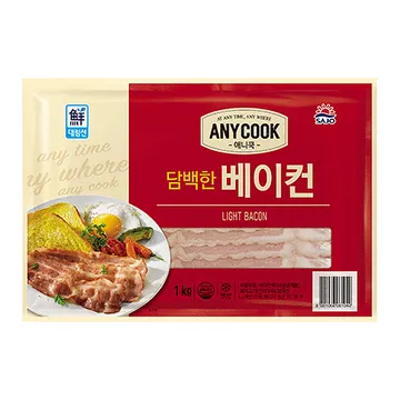 애니쿡 담백한 베이컨(전지 1Kg/EA) [원산지: 상세설명참조]