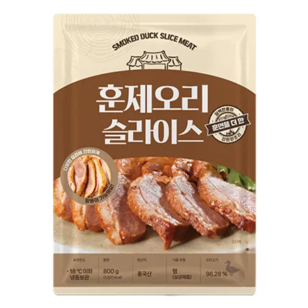 ♥첫구매♥ 훈제오리 슬라이스 800g 오리훈제 훈제 오리