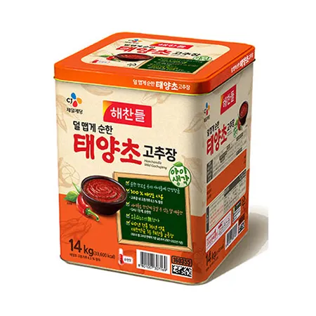 해찬들 고추장(태양초_덜매운 14Kg/EA)