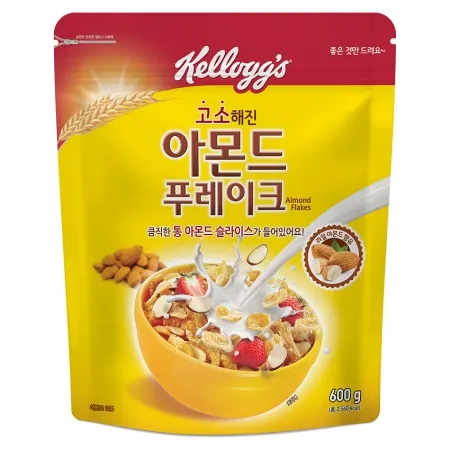 켈로그 아몬드후레이크(600g/EA) [원산지: 상세설명참조]