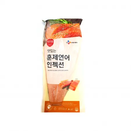 ★연어특가★이츠웰 맛있는훈제연어코호필렛(인젝션 최대~2.25kg 마리/EA) 비정량 연어 훈제연어 필렛 뷔페