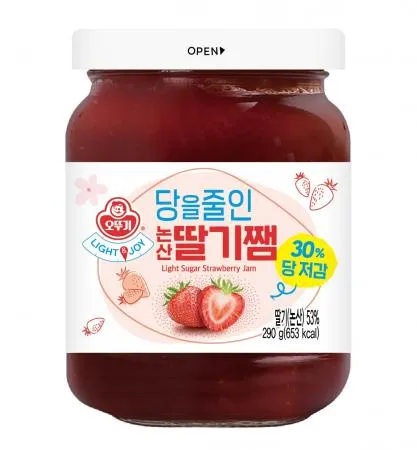 오뚜기_LIGHT&JOY 당을줄인논산딸기쨈(병 290g/EA)
