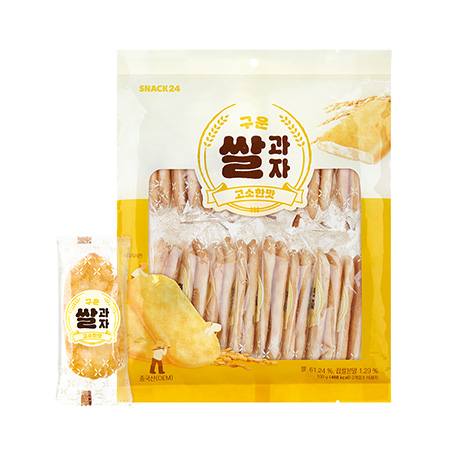 스낵24 구운쌀과자고소한맛(16개입 100g/EA)