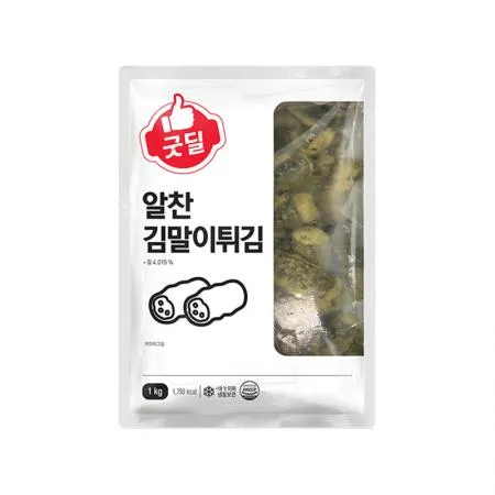 굿딜 알찬김말이튀김(25g*40±3입 1Kg/EA)