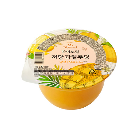 마이노멀 저당과일푸딩(망고_스푼없음 185g/EA)