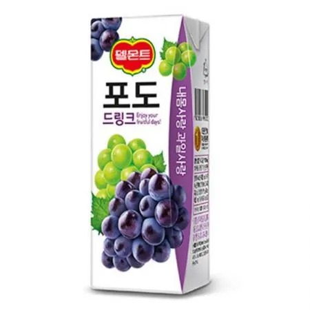 델몬트 포도주스(팩 190ml*32EA/BOX) 이미지