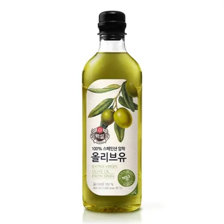백설 올리브유(900ml_압착 822g/EA) 이미지