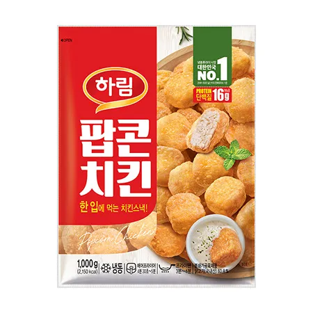 하림 팝콘치킨(6g/개 1Kg/EA)
