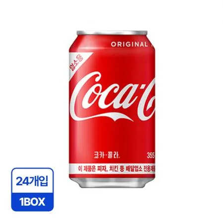코카콜라 콜라 (업소용 355ml*24EA/BOX) 뚱캔