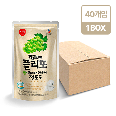이츠웰 플리또주스(청포도 130ml*40EA/BOX)