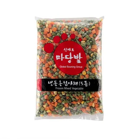 냉동 혼합채소5종(그린빈스+당근+옥수수+완두콩+대두 1Kg/EA)/중국산 혼합야채