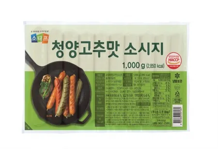 소디프  소시지(청양고추맛 1Kg/EA) 소세지