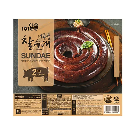 ★초특가★ 달솔 너른골찰순대(통 2Kg/EA) 이미지