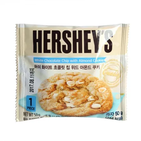 허쉬 화이트칩위드아몬드쿠키(50g*10입 500g/EA) [원산지: 상세설명참조]