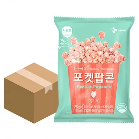 이츠웰 포켓팝콘(딸기맛 25g*30EA/BOX)