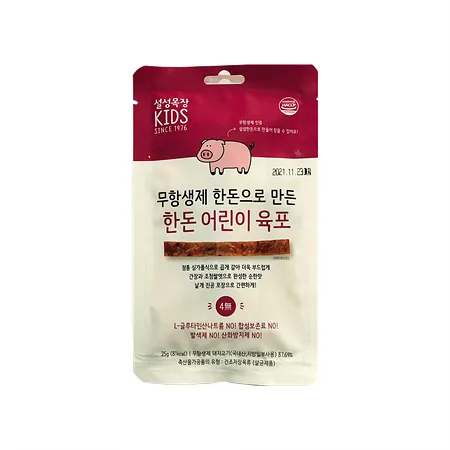 설성푸드 무항생제한돈어린이육포(4~5입 25g/EA)